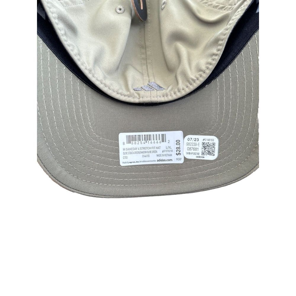 Adidas Mens Golf Fit Size L/XL Hat Olive Strata Green/Black NWT - Picture 3 of 6